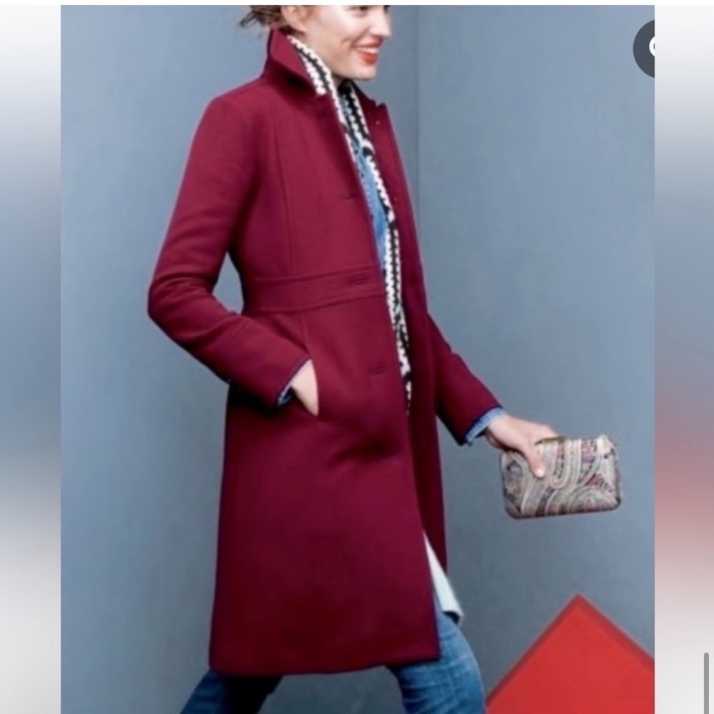 J.Crew Lady Day Coat made with Italian double wool size 10 - Picture 5 of 6
